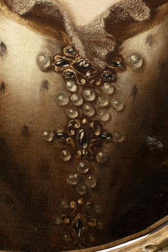 XVIIe siècle - Portrait d'une princesse de sang sous le règne Louis XIV 
