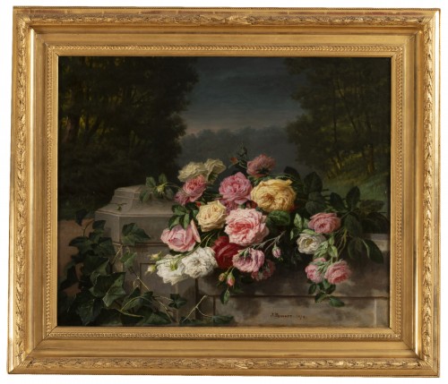 Throwing roses - Jean Bonnet 1878