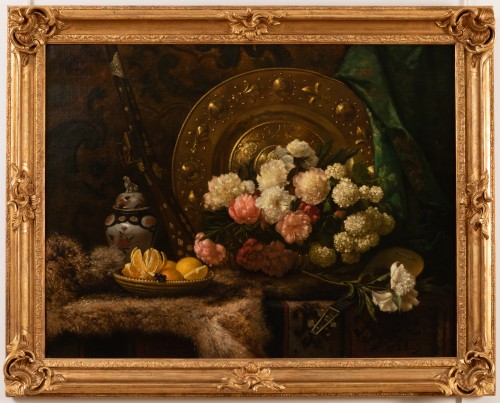 Nature morte au Moukhala - E. David (1819-1900)