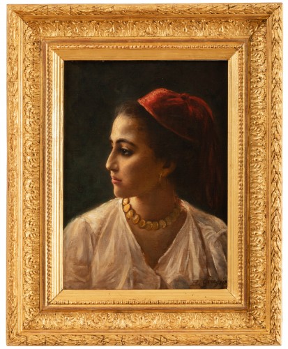 Portrait de femme orientale - Ecole française vers 1920