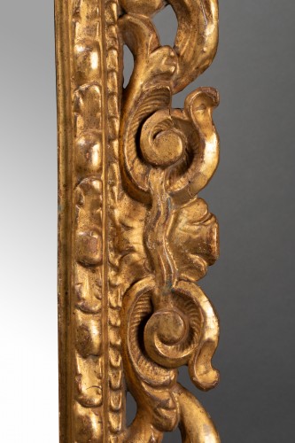 Miroirs, Trumeaux  - Paire de miroirs italiens en bois sculpté - 19e siècle