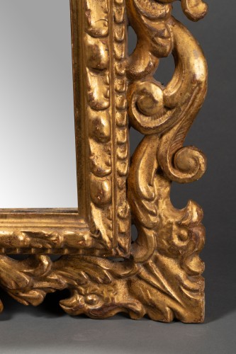 Pair of Italian mirrors in carved wood - 19th century - 