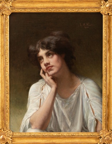 Tableaux et dessins  - Portrait de femme - Louis Armand Huet,1902