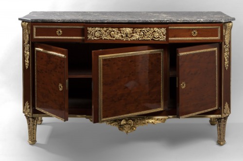 Louis XVI - Commode à vantaux d'époque Louis XVI