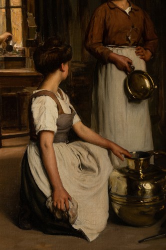 20th century - Franck Antoine BAIL  (1858-1924)  - Cleaning the vessels