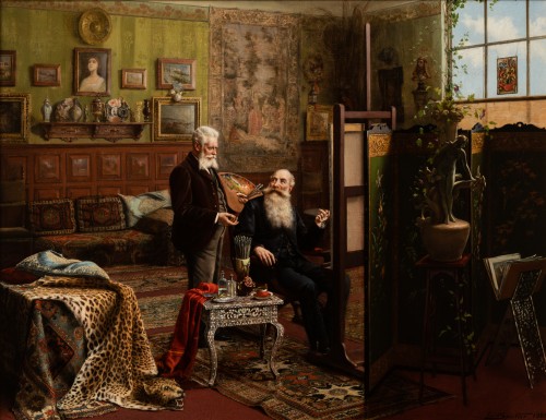 Carl Johann Spielter - The Painter in His Studio - Paintings & Drawings Style 