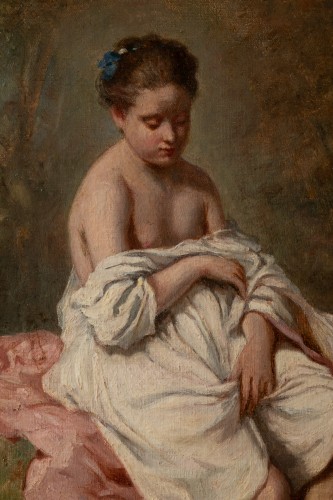 Charles CHAPLIN (1825-1891) the young girl in the bath - 