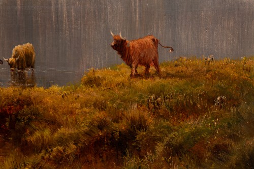 Antiquités - Paire de paysage écossais - Alfred de Breanski (1821-1886)