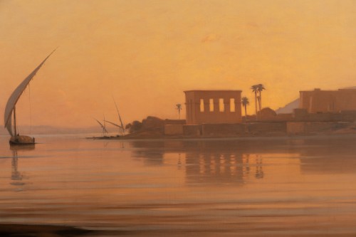 Le temple de Philae Egypte - Auguste Louis VEILLON (1834-1890) - Galerie William Diximus