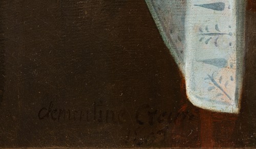 Empire - Creuzé Clémentine (1781-1862) - Portrait d'une jeune femme tisserande