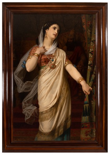 Hugues Merle 1875 - Portrait d'Esther devant le roi Assuérus