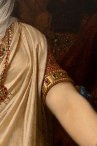 Hugues Merle 1875 - Portrait d'Esther devant le roi Assuérus - Napoléon III