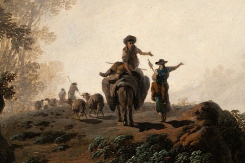 XVIIIe siècle - Jean PILLEMENT (1728-1808) - Paire de paysages