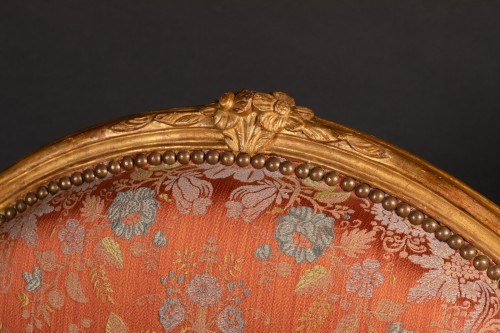 Louis XV - Pair of armchairs of late Louis XV Period - Arround 1770