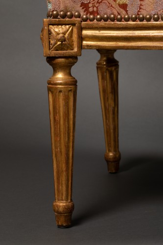 Antiquités - Paire de fauteuils d'époque Transition vers 1770