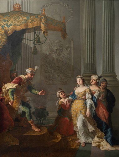 Tableaux et dessins Tableaux XVIIIe siècle - Esther devant le roi Assuérus – Martin Van Meytens (1695-1770)