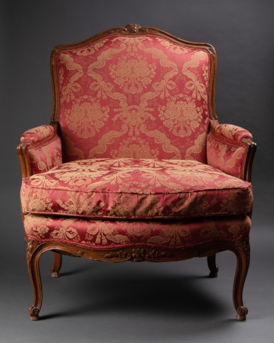Pair Of Louis XV Style Cushion Armchairs Stampe André Lucien Mailfert (1884-1904)  - Seating Style 