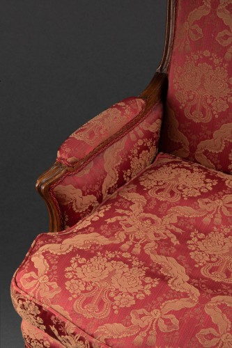 Pair Of Louis XV Style Cushion Armchairs Stampe André Lucien Mailfert (1884-1904)  - 