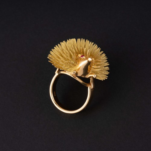 Bague Hérisson en or - Galerie Yidan Dema