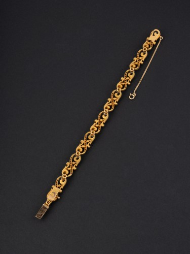  - Bracelet en or, perles fines et diamants