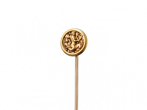 Jules WIESE (1818–1890) Gold tie pin - Antique Jewellery Style 