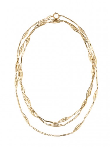 Art nouveau Gold Necklace