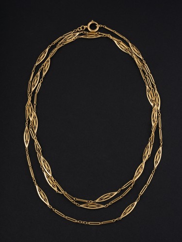 Art nouveau Gold Necklace - Antique Jewellery Style Art nouveau
