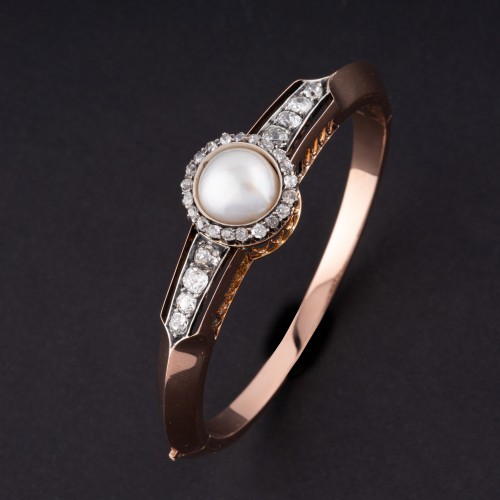 Antique Jewellery  - 19th Century French Rigid Bracelet