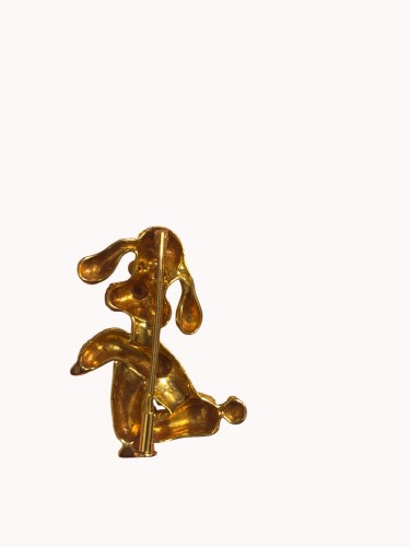 Broche Caniche en or 18k - Bijouterie, Joaillerie Style Années 50-60