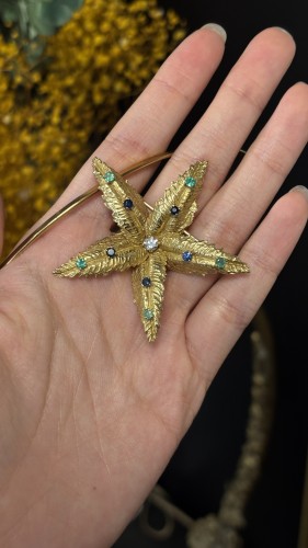 1960s–1970s Boucheron Gold Star brooch - 