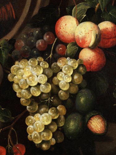 Frans Van Everbroeck (1628-1693) - Nature morte de fleurs et de fruits - 