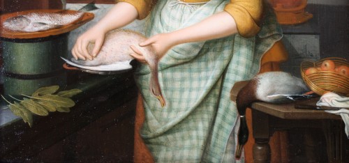 Antiquités - Nicolaas Rijnenburg (1716-1784) -  Femme dans une cuisine