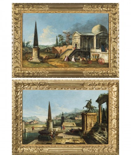 Paire de Caprices de Michele Marieschi (1710- 1743) 