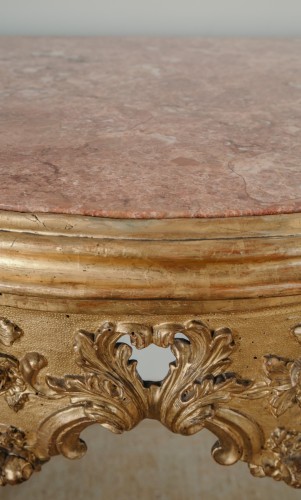 Venetian Console In Gilded Wood, Louis XV - 