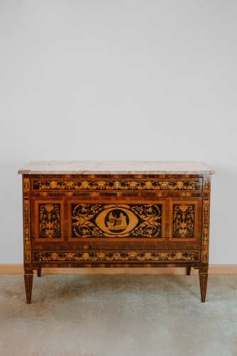 Furniture  - Pair of Italians chests of drawers of Louis XVI period