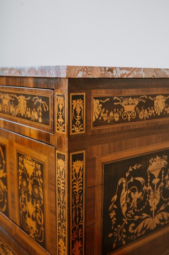 Pair of Italians chests of drawers of Louis XVI period - Louis XVI