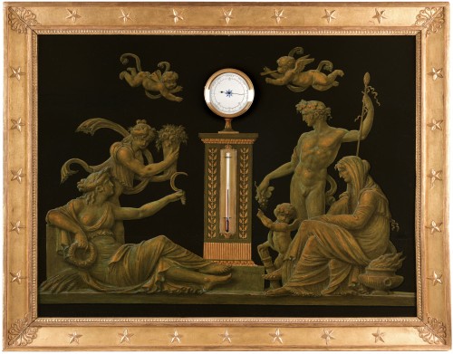 Piat Joseph Sauvage, Baromètre-thermomètre d'époque Empire