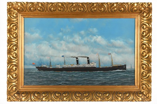 The Zeeland, Red Star line, Jacobsen Antonio  Nicolo Gasparo (1850- 1921) - Paintings & Drawings Style 