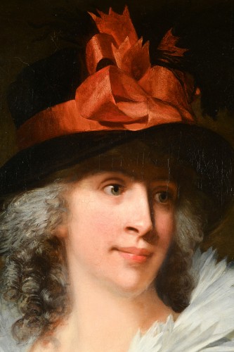 Paintings & Drawings  - Jean-Laurent Mosnier (1743-1808) - Woman Portrait dated 1796