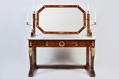 Table de toilette d’époque empire estampillée Jacob. D. R. Meslee - Mobilier Style Empire