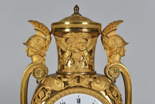 Empire Clock In Gilded Bronze, Signed Lepaute, Paris, Circa 1810 - 