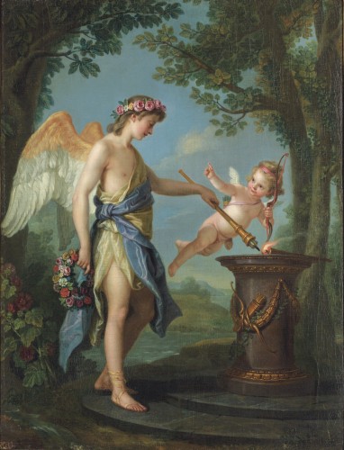 Charles Amédée Philippe van Loo (1719-1795), Hymen and Cupid - Paintings & Drawings Style Louis XV