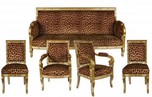 Important Empire living room Furniture, attributed to Jacob Desmalter, 