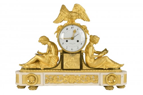 Study and Philosophy - Directoire period clock