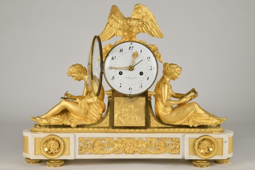 Study and Philosophy - Important Directoire period clock - 