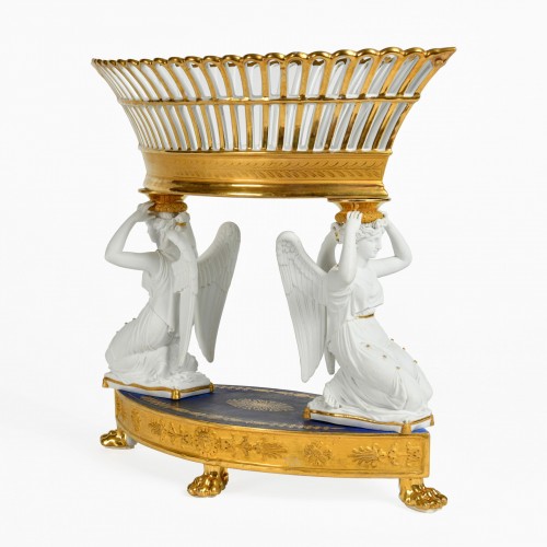 Important Surtout de table en porcelaine de Paris circa 1810 - Empire