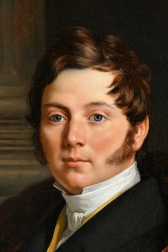 Antoine VAN YSENDYCK (1801-1875), portrait du Prince de Beauvau-Craon - Tableaux et dessins Style Restauration - Charles X