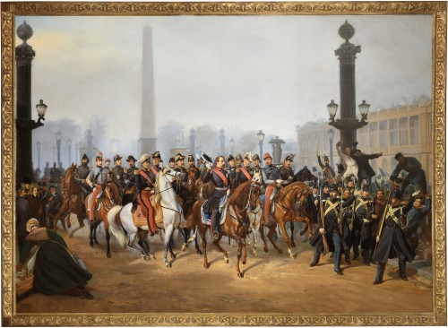 Le Prince président Louis Napoléon Bonaparte place de la Concorde, le 2 décembre 1851