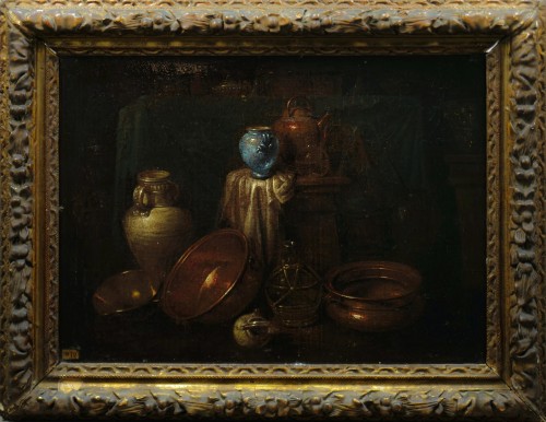 Nature morte en cuisine, attribué à Gian Domenico Valentino (actif vers 1661 - 1681)  - Louis XIV