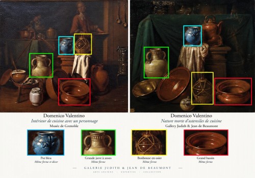 Louis XIV - Nature morte en cuisine, attribué à Gian Domenico Valentino (actif vers 1661 - 1681) 